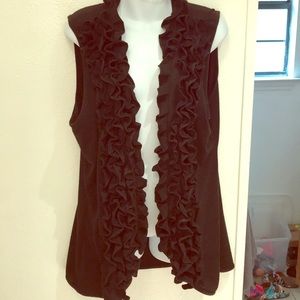 🎼NWOT Black Floral Duster Sz XL🎼